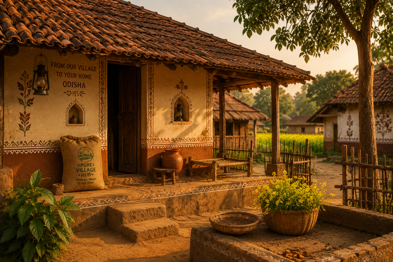 Rural village home in Odisha