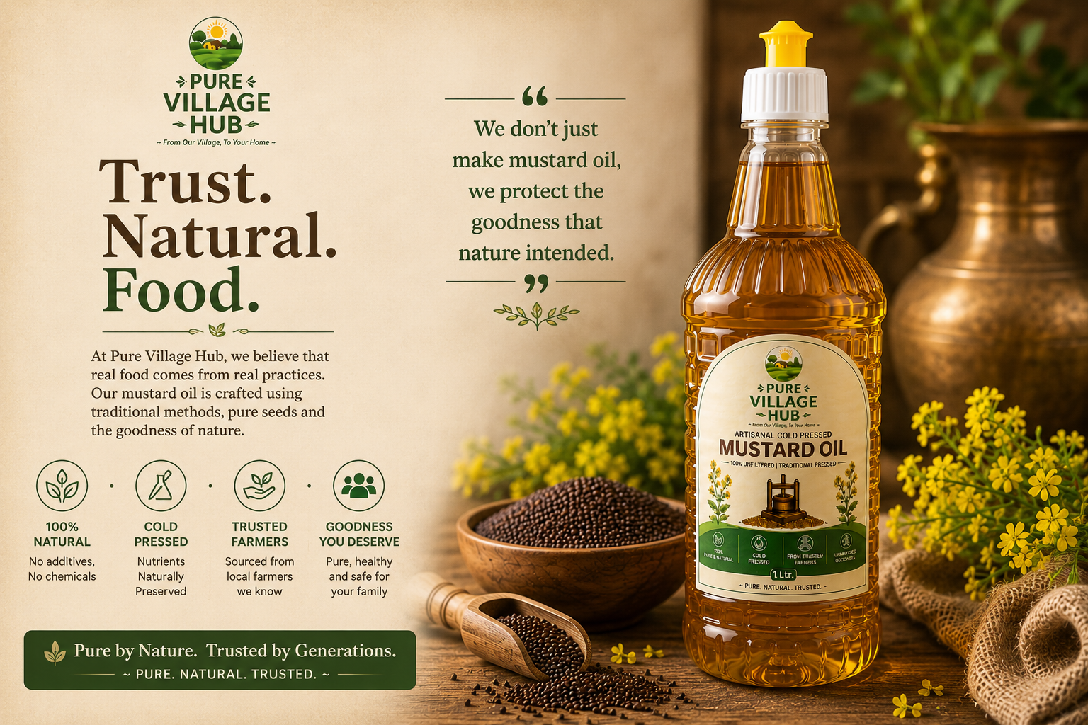 Natural mustard seeds and ingredients