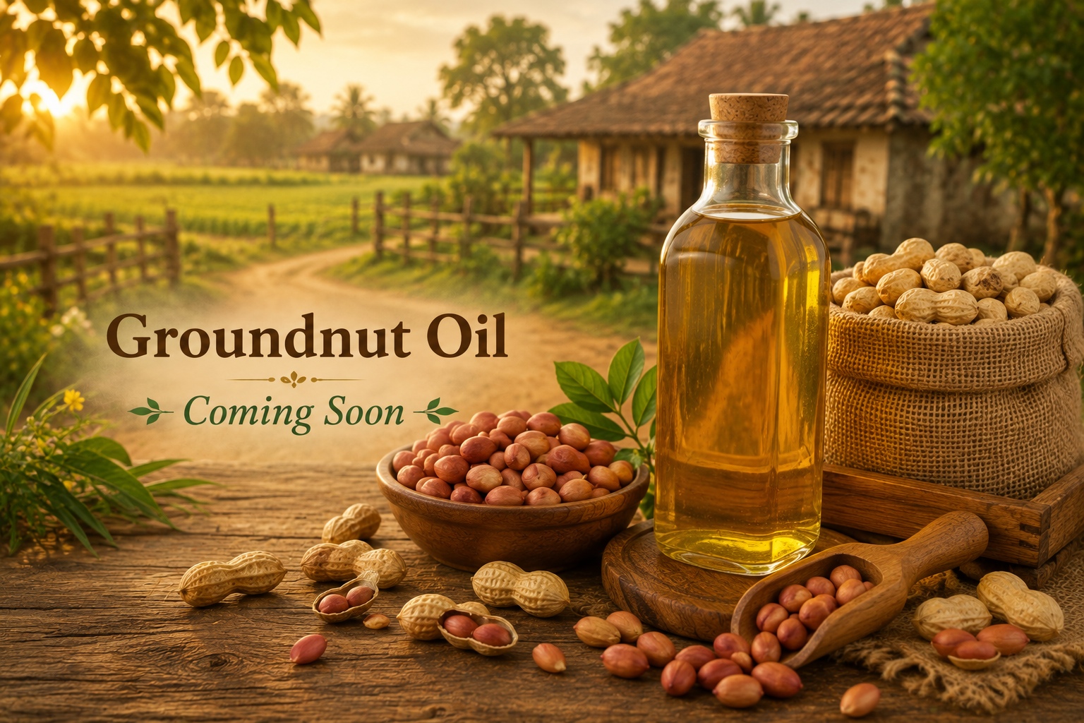 Groundnuts and groundnut oil — Groundnut Oil, coming soon from Pure Village Hub